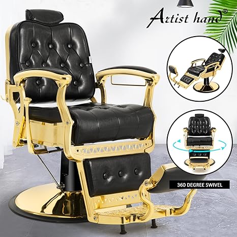 Gold Hydraulic Barber Chair