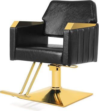 Red and Brown Barber Chair